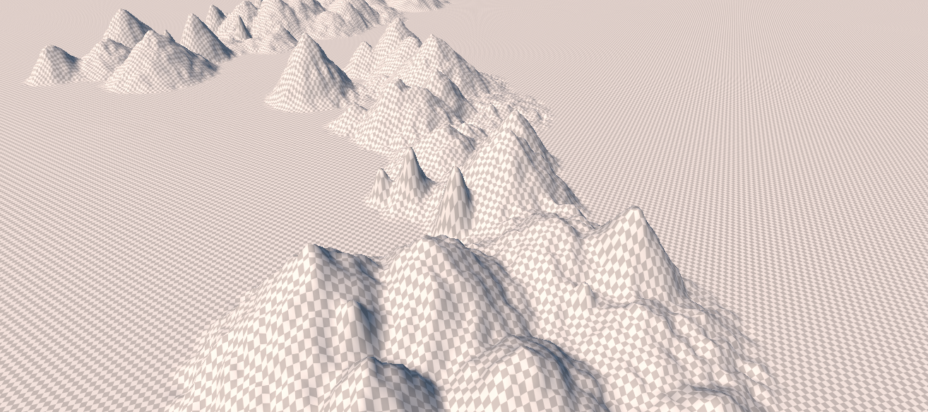 Blurred, Noised Mountains